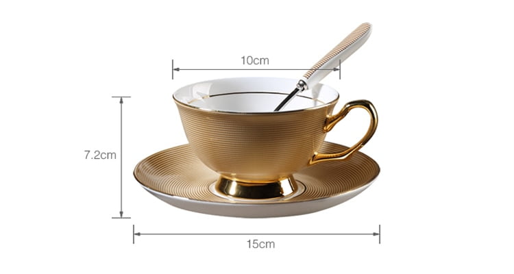 Luxury Ceramic Bone China Coffee Cup Set